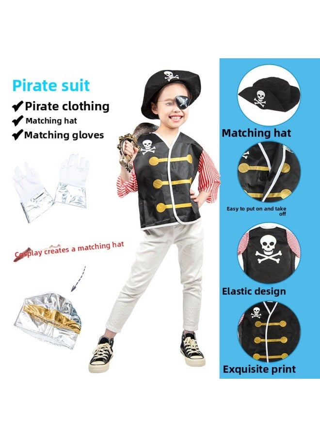 Source Role Costume Play Cosplay Kindergarten Performance Costume Fire Police Engineering Suit-Color:KN8013 Pirate Clothing 0.37kg  - Image 1