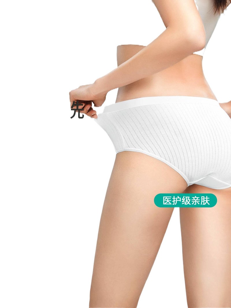 7 Pack Disposable Panties Women High Waist Maternity Menstrual Period Postpartum Sterile Travel Cotton Size XL for 55kg 65kg - Image 3