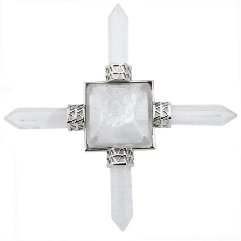 Rockcloud Pyramid Energy Generator, Reiki Chakra Healing Crystal Stone,Rock Quartz - Image 3