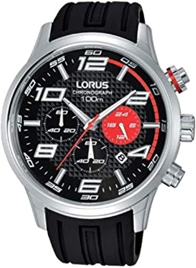 لوراس ساعة رجالية بسوار سيليكون كرونوغراف Rt371Ex9
