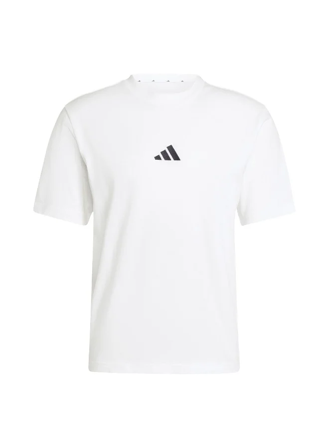 Adidas Adidas M Sl Sj T White T-Shirt (Short Sleeve) T-Shirts For Men