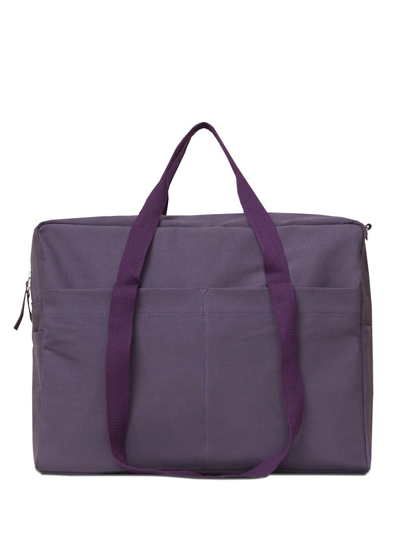 insular Cotton Canvas Large Capacity Portable One Shoulder Crossbody Mommy Bag  - Image 3