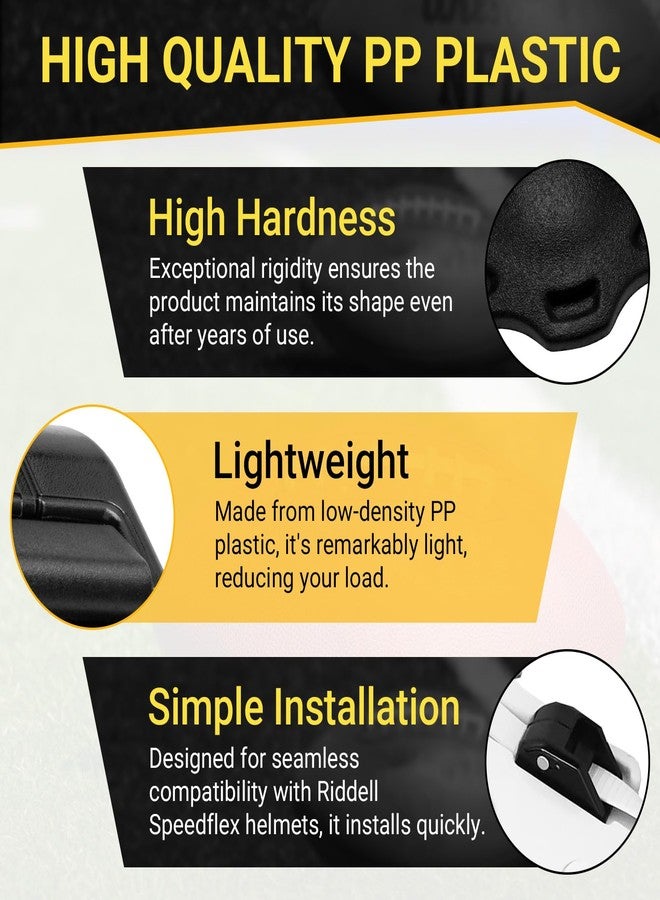 Dimakung Football Helmet Chinstrap Part Kit for Riddell Speedflex, Including Football Helmet Thumb Screws & Chin Strap Cam Lock Housings for Riddell Youth & Adult Facemask Chinstrap Parts - Image 4