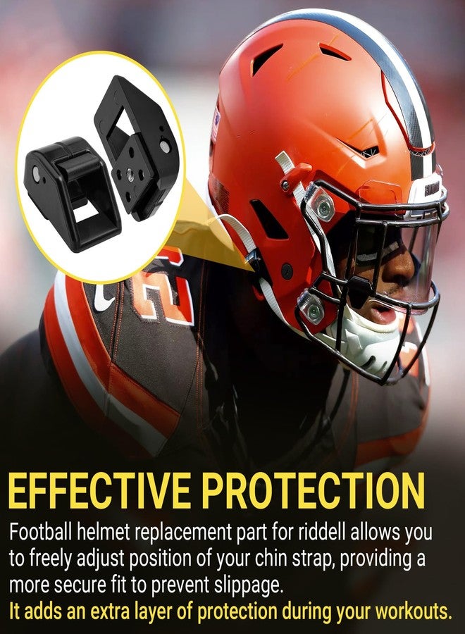 Dimakung Football Helmet Chinstrap Part Kit for Riddell Speedflex, Including Football Helmet Thumb Screws & Chin Strap Cam Lock Housings for Riddell Youth & Adult Facemask Chinstrap Parts - Image 5