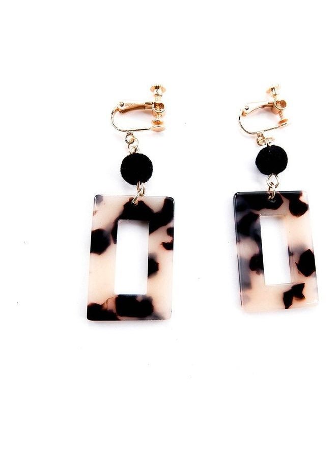 NIBEMINENT - New Geometric Leopard Earrings Without Pierced Ears - Image 1