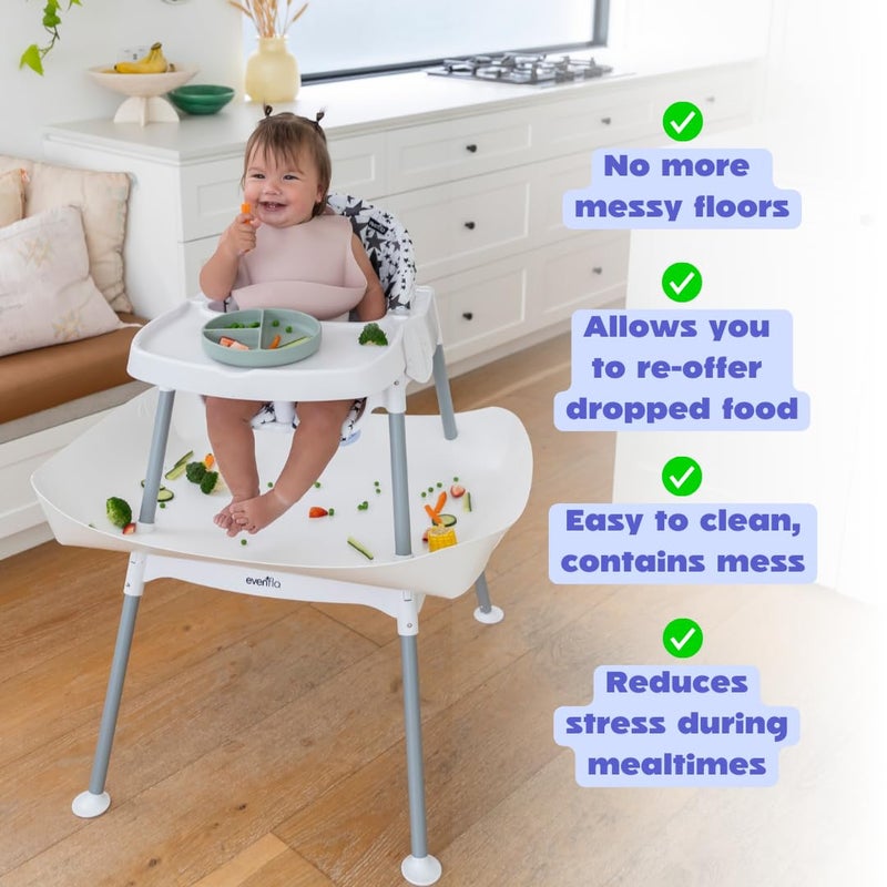 CATCHY - Food Catcher - Compatible with Evenflo 4-in-1 Eat & Grow High Chair + 11 Other High Chairs - Highchair Sold Separately - Baby & Toddler Food & Mess Catcher - Under High Chair Accessory - Image 3