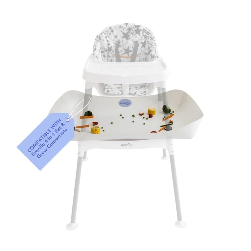 CATCHY - Food Catcher - Compatible with Evenflo 4-in-1 Eat & Grow High Chair + 11 Other High Chairs - Highchair Sold Separately - Baby & Toddler Food & Mess Catcher - Under High Chair Accessory - Image 1