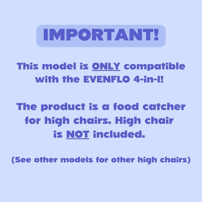 CATCHY - Food Catcher - Compatible with Evenflo 4-in-1 Eat & Grow High Chair + 11 Other High Chairs - Highchair Sold Separately - Baby & Toddler Food & Mess Catcher - Under High Chair Accessory - Image 2