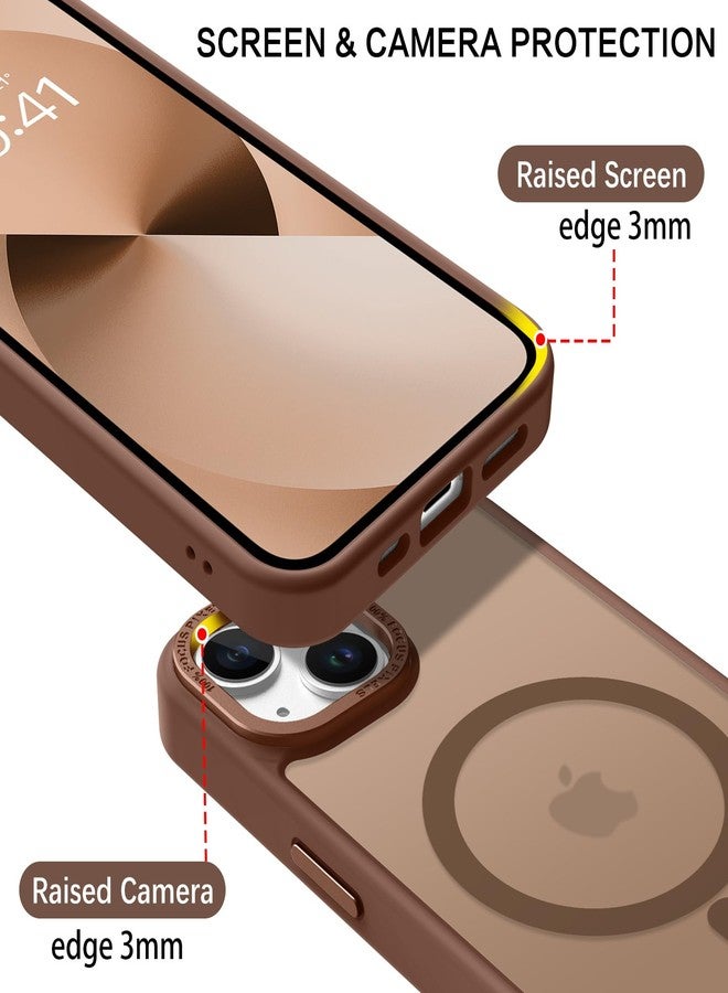 BENTOBEN Magnetic for iPhone 13 Case & iPhone 14 Case [Compatible with Magsafe] Translucent Matte Phone Case iPhone 13/14 6.1 inch Slim Thin Shockproof Women Men Protective Cover, Bronze - Image 5