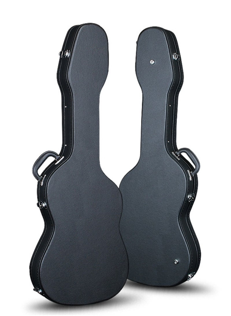 Generic Electric Bass Guitar Hard Case Hard-Shell for 46inch Bass Guitar Hard Shell Lockable with Lock Latch Padding Anti-shock Waterproof Travel Guitar Bag for Air Consignment  - Image 1