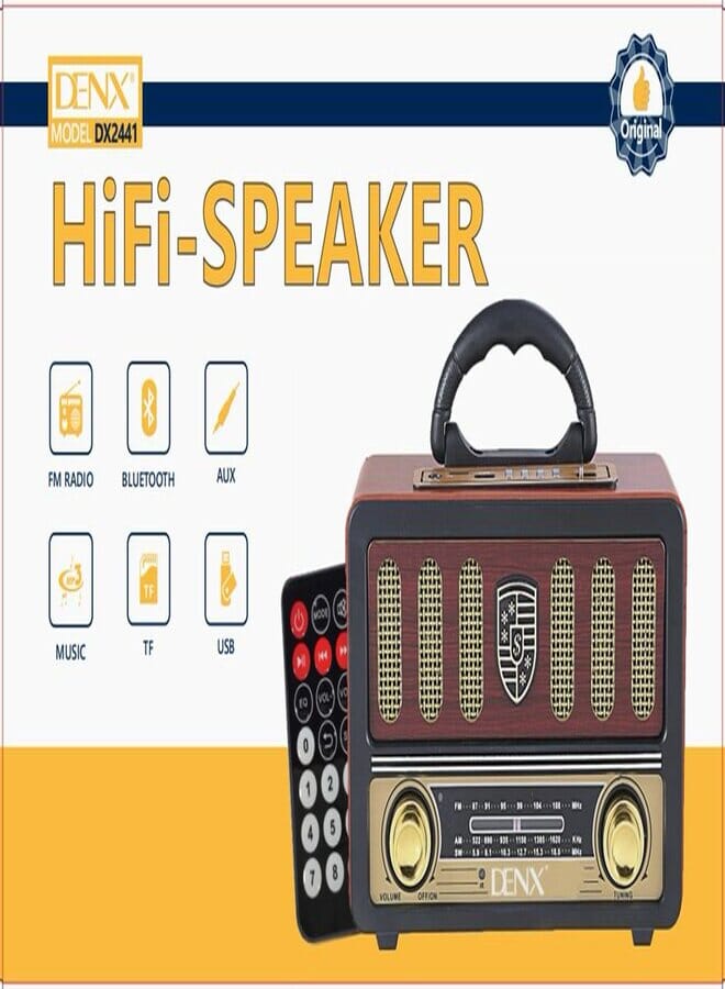 Denx Denx HiFi-Speaker & Radio DX2441 With Remote