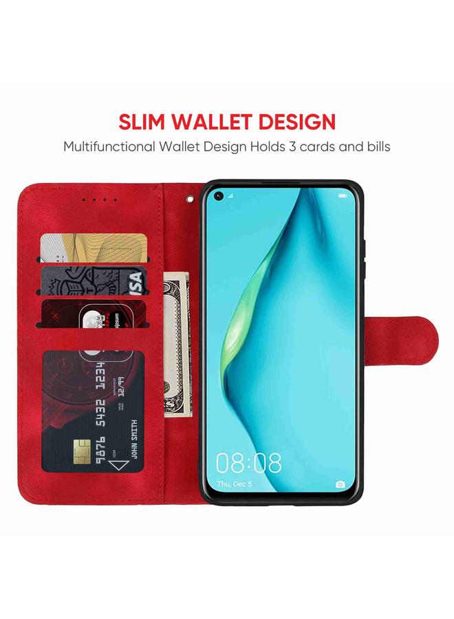 اس-توب جراب هاتف Huawei P40 Lite مصنوع من الجلد بخطوط هندسية - Image 3