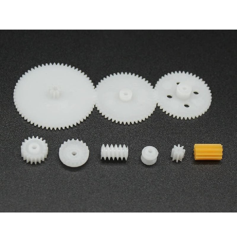 Alextend 200pcs Plastic Gears 0.5 Module for DC Motor DIY Model Toys Accessories - Image 5
