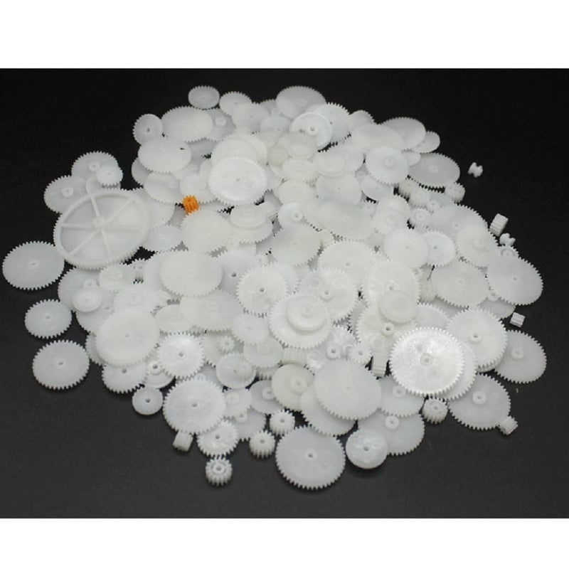 Alextend 200pcs Plastic Gears 0.5 Module for DC Motor DIY Model Toys Accessories - Image 3