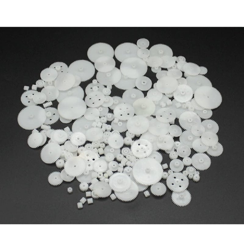 Alextend 200pcs Plastic Gears 0.5 Module for DC Motor DIY Model Toys Accessories - Image 1