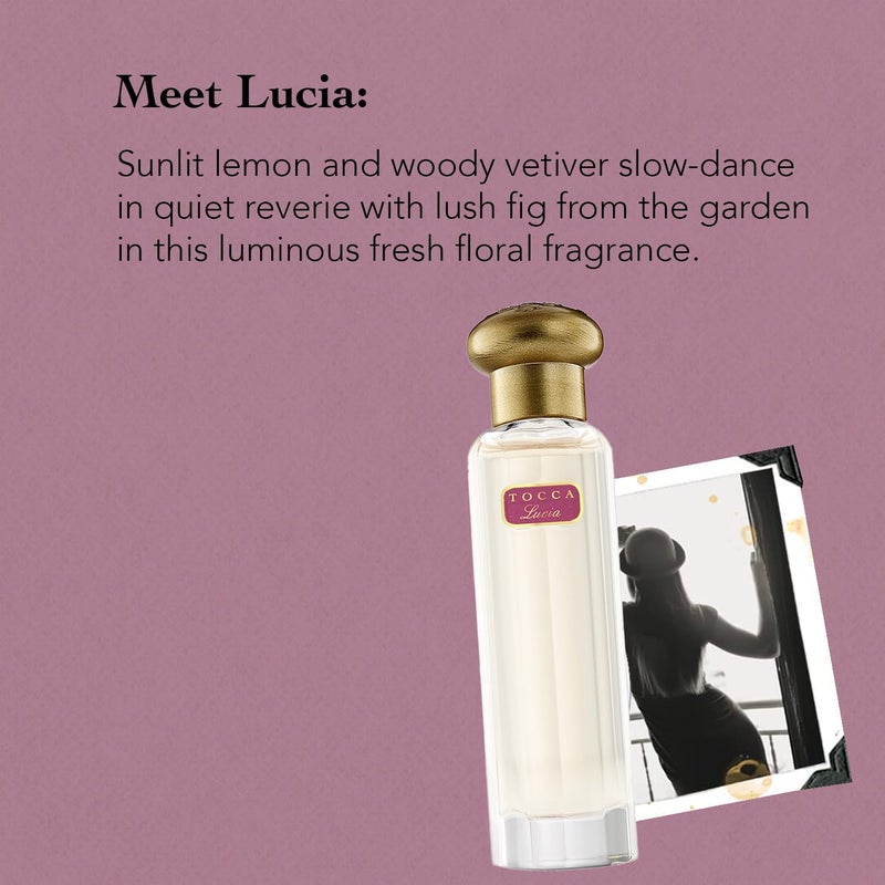 Tocca Lucia Women's Perfume, 0.68 oz. (20 ml) - Fresh Floral Fragrance Featuring Italian Lemon, Fig and Vetiver - Image 3