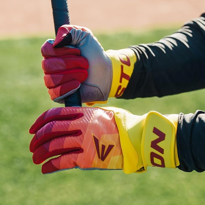 Easton | Adult Walk-Off ETHOS Baseball Batting Gloves | Eighties | Medium - Image 4