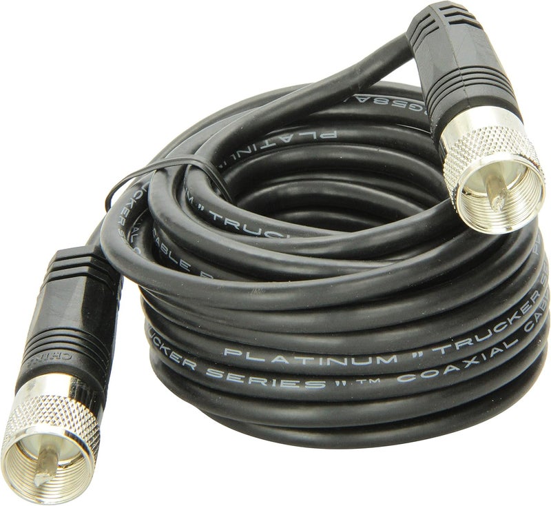 TruckSpec 18' RG-58A/U Coaxial Cable With Pl-259 Connectors - Image 1