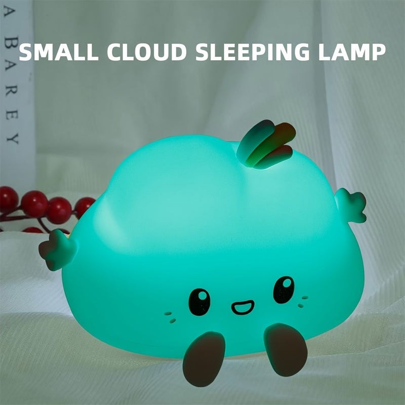 Cute Clouds RGB Color Changing Rechargeable Touch Sensitive Night Light Holiday Room Decor Gift - Image 4