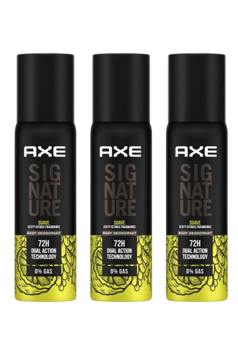 AXE Signature Suave Body Perfume, 122ml 3PCS