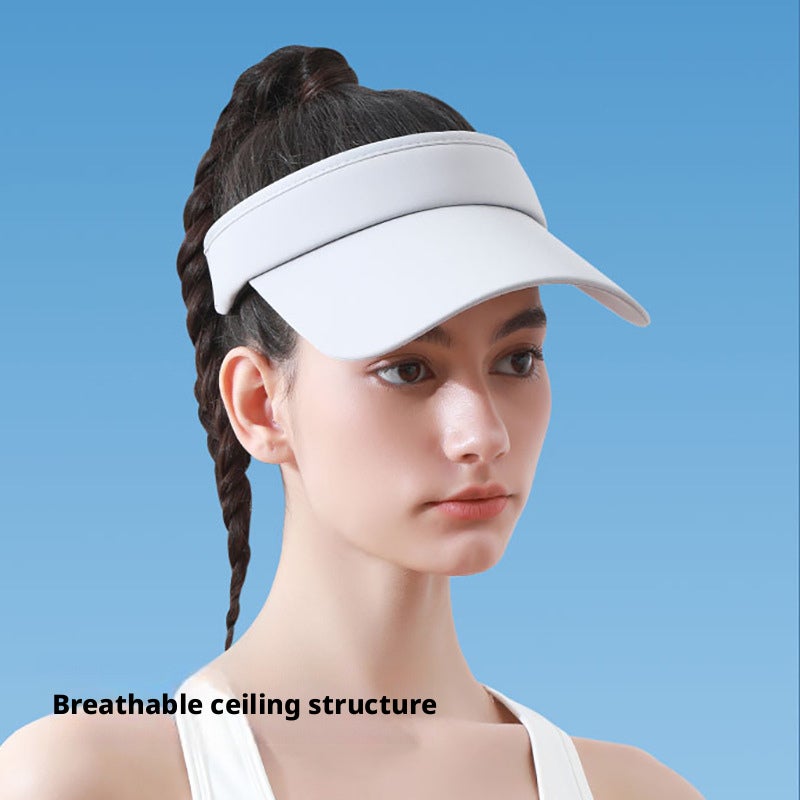 Women's Running Visor Hat - UV Protection Breathable - Image 3