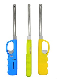GO2CAMPS 3 Pcs Kitchen Gas Lighters,Incense Charcoal Lighter,Bakhoor Charcoal Lighter,Lighter for BBQ, Butane Stove Lighter, Cooking Torch Culinary Lighter Butane Refillable (Butane Not Included)  - Image 1