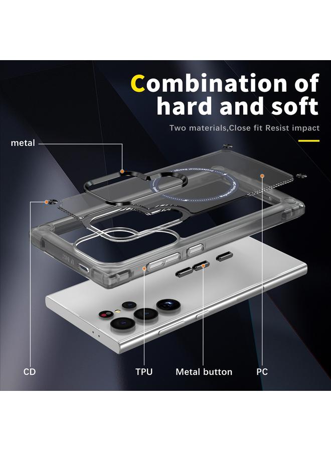 S-TOP Case For Samsung Galaxy S24 Ultra 5G Skin Feel TPU + PC MagSafe Magnetic Phone Case - Image 3