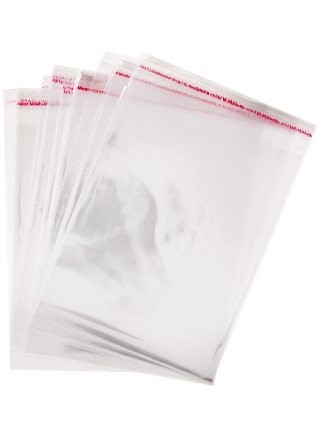 Patty Both 100 Pcs 4 5/8 X 5 3/4 Clear A2+ Card Resealable Cello / Cellophane Bags (Fit One A2 Size Card W/ Envelope) - Image 1