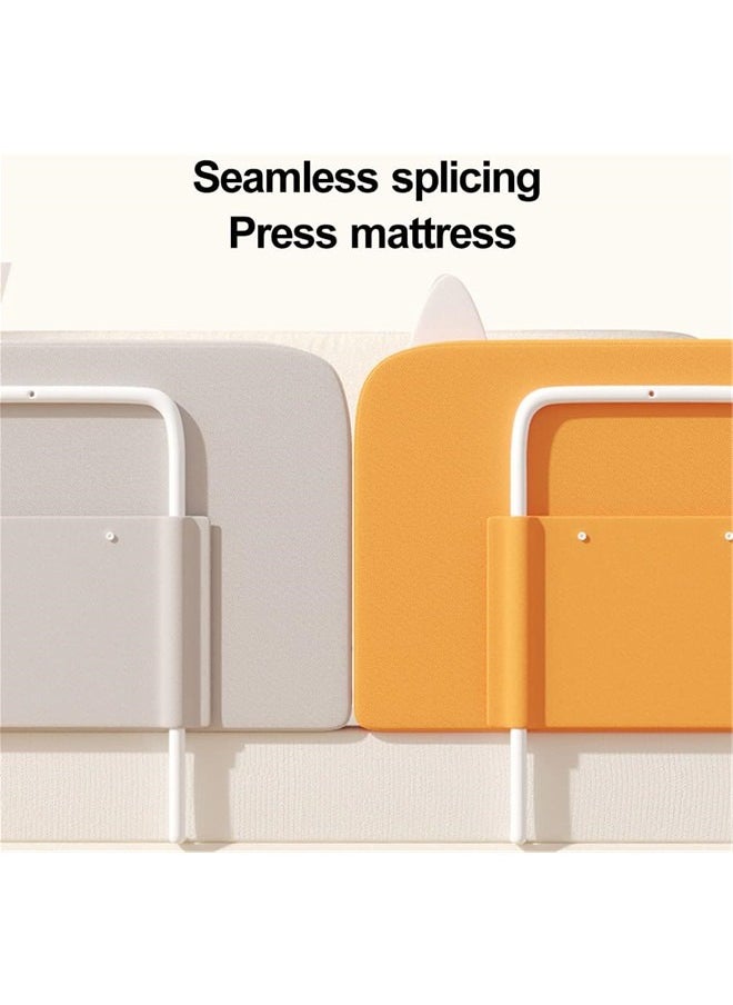 Beauenty - Ultrathick Baby Bed Rail Guard for Toddlers, Kids Safety Bed Fence Baby's Bedrail, Easy to Get in or Out of Bed with Mattress Support, Free Combination and Adjustable Height, 50cm, 1 Piece - Image 1