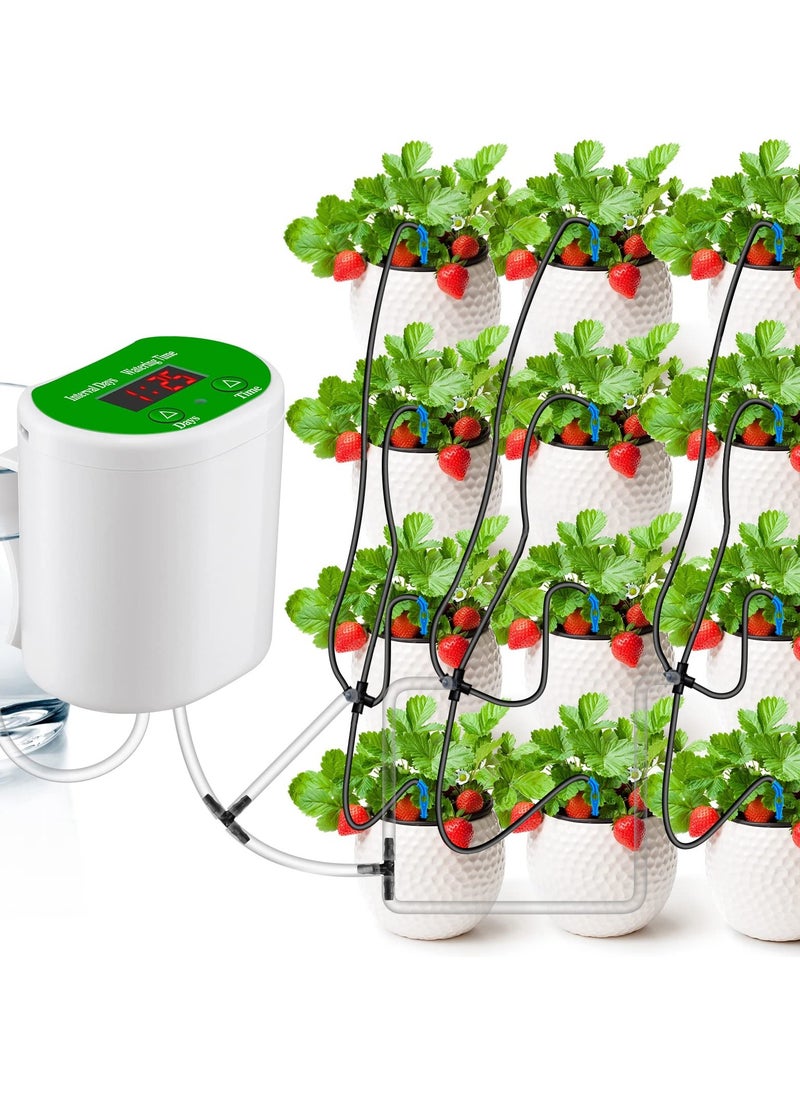 Captaintech Automatic Watering System for Potted Plants, Plant Watering System Houseplants Self Watering System Programmable Water Timer with Drip Irrigation Kit for 12 Plants  - Image 1