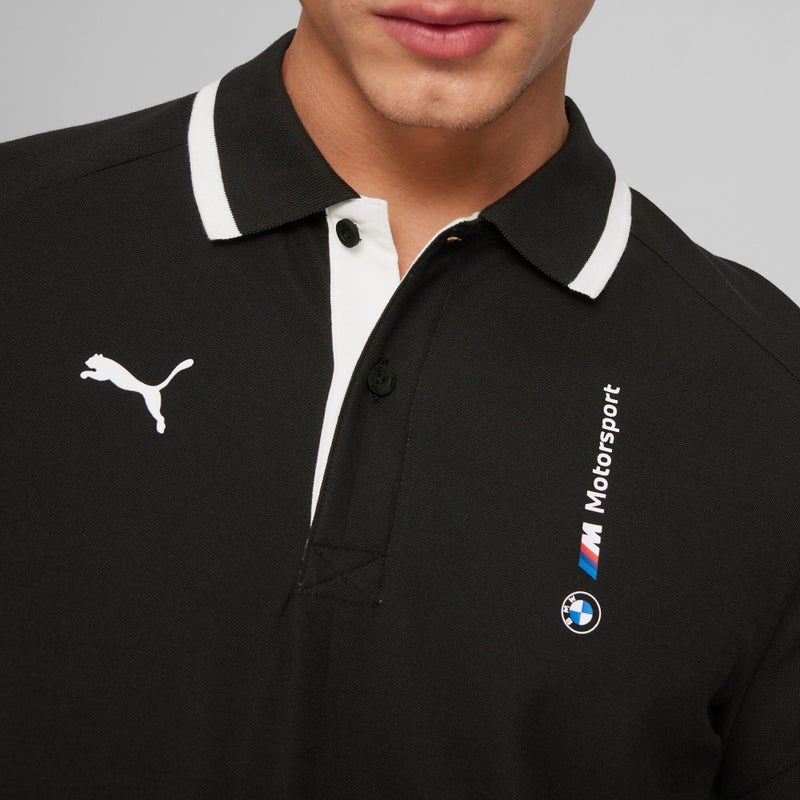 PUMA BMW M Motorsport Motorsports Mens Black Polo Shirt - Image 3