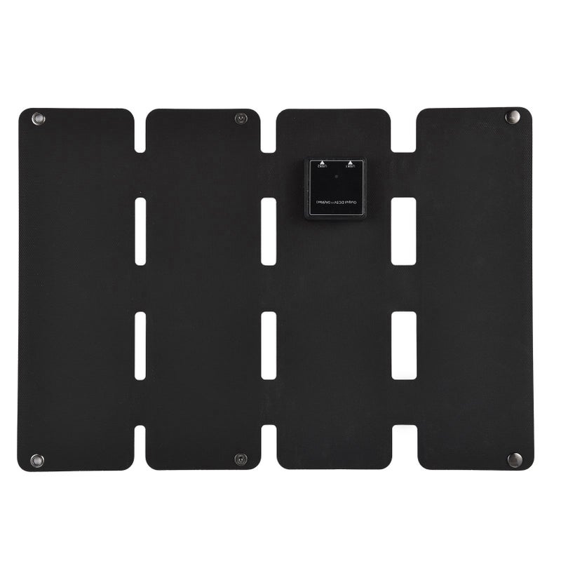 Foldable Solar Panel: 13W Monocrystalline Silicone Black Panel - IPX6 Waterproof 20.5% High Conversion Rate Dual USB Outputs Portable Compact 9.5*3.3*1.2 Inch 10-Ounce Design for Outdoor Hiking Backpa - Image 1