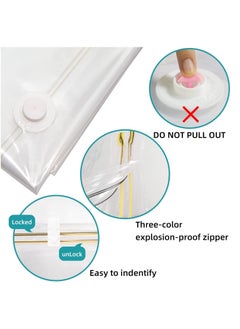 Arabest Vacuum Storage Bags 8 Pieces (3 x Jumbo, 2 x Large, 3 x Medium) for Comforters Blankets Clothes Pillows Travel Space Saver Seal Bag Hand Pump Included  - Image 4
