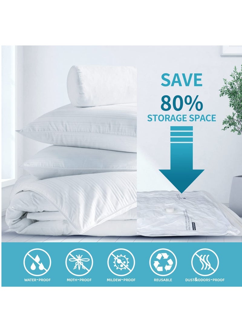 Arabest Vacuum Storage Bags 8 Pieces (3 x Jumbo, 2 x Large, 3 x Medium) for Comforters Blankets Clothes Pillows Travel Space Saver Seal Bag Hand Pump Included  - Image 3