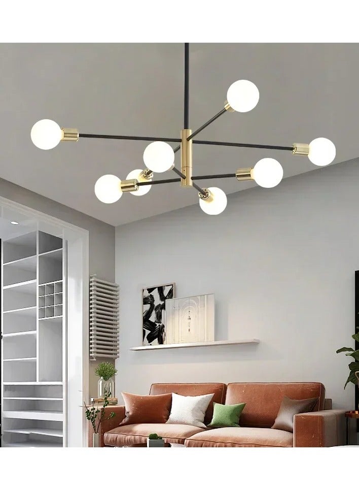 Beauenty 6 Head Modern Nordic Ceiling Pendant Light Chandelier Home Lighting Lamp for Bedroom Living Room, Bulbs not included - Image 5