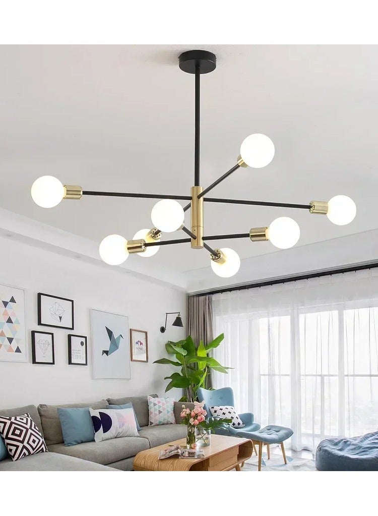 Beauenty 6 Head Modern Nordic Ceiling Pendant Light Chandelier Home Lighting Lamp for Bedroom Living Room, Bulbs not included - Image 1