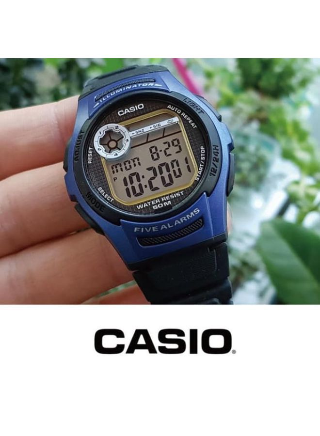 CASIO Boys Plastic Digital Wrist Watch W-213-2AVDF - 46 mm - Black - Image 5