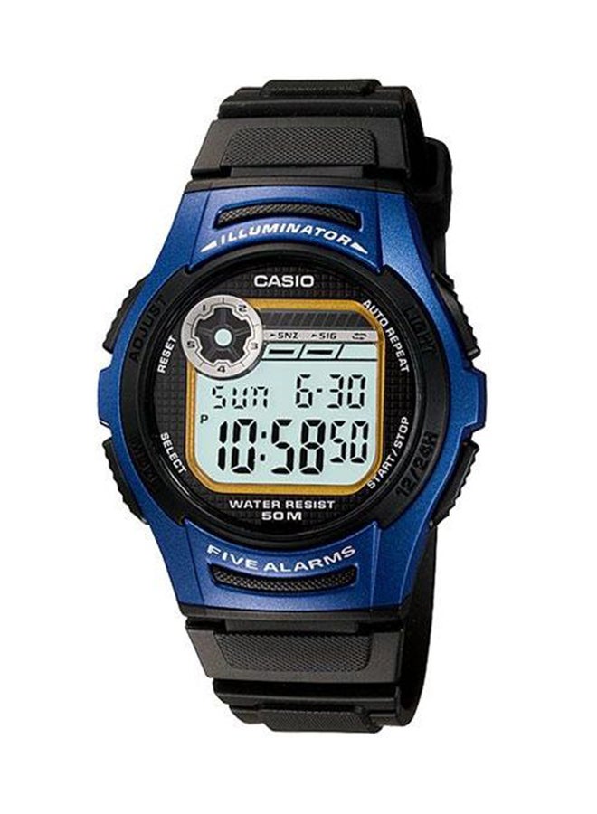 CASIO Boys Plastic Digital Wrist Watch W-213-2AVDF - 46 mm - Black - Image 1