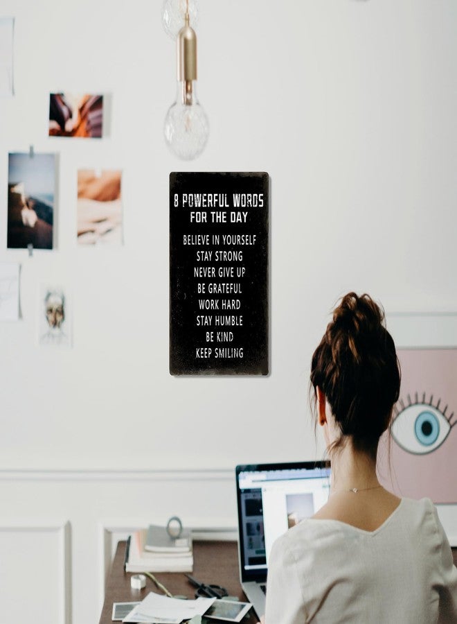 Fmcmly Inspiring Positive Quotes Metal poster Inspirational Tin Sign for Teen Bedroom Decor Home Office Bedroom Classroom Cafes Motivational Wall Decor 8x12 Inch - Image 5