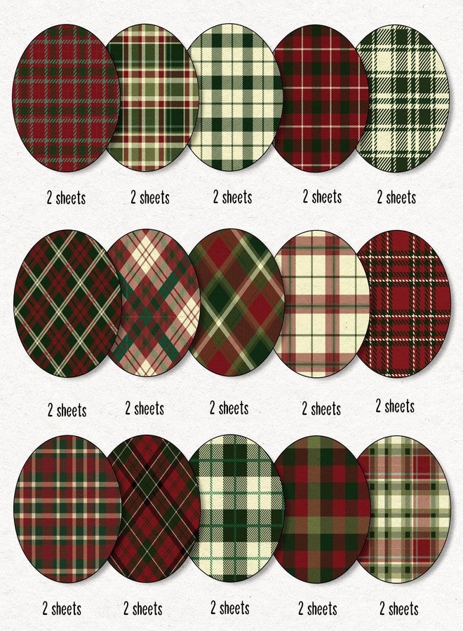 Whaline ورق زينة عيد الميلاد بنمط واهلين 30 قطعة، ورق كرافت مزخرف مزدوج الوجه لصنع بطاقات يدوية وزينة ألبومات الصور، 11.8 × 11.8 بوصة - Image 3