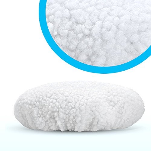 AIVS Wool Buffing Polishing Pads Bonnets Waxer Pads Sanding On Car Buffer Bonnets Polisher,5 Pieces (5"-6") - Image 3