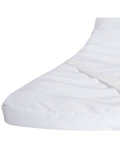 Home-Tex Design Luxury Hometex Design Mattress Topper with plain white fabric 200x200 cm for king size bed  - Image 2