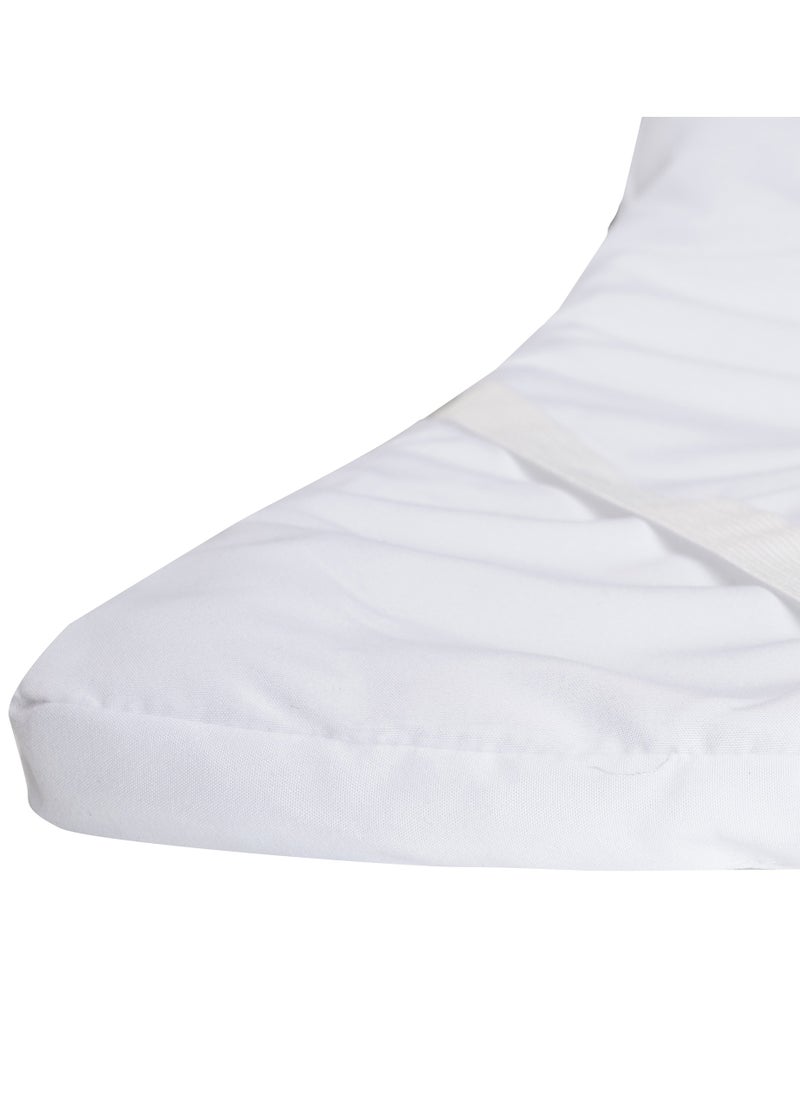 Home-Tex Design - Luxury Hometex Design Mattress Topper with plain white fabric 200x200 cm for king size bed - Image 1