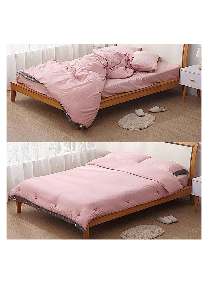 16 قطعة مشابك تثبيت على شكل فطر للبطانيات وملاءة السرير والستائر والجوارب وأغطية المرتبة (وردي ، أزرق) - Image 4