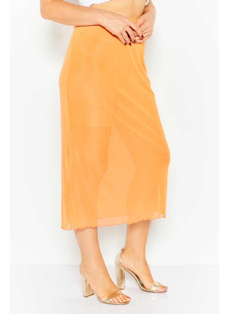 Women Plain Basic Midi Skirt, Orange - pzsku/Z216B6A438DD0D4ABBB07Z/45/_/1727187728/f8dd3573-b13a-469d-a48c-344a0532fe37