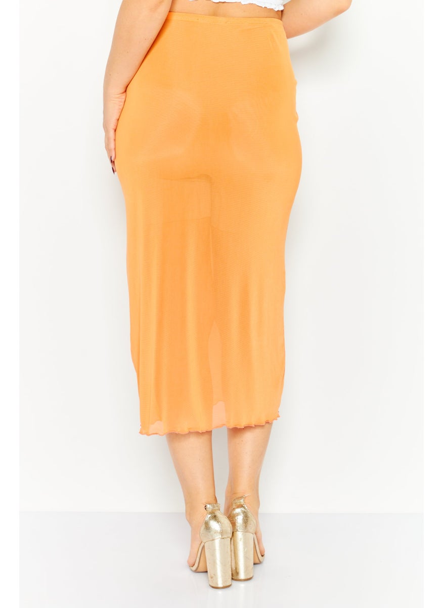 Women Plain Basic Midi Skirt, Orange - pzsku/Z216B6A438DD0D4ABBB07Z/45/_/1737987220/82f90817-0d1f-439a-990f-0878b6b62df1