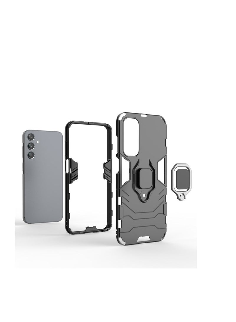 Rotating Ring Holder | Military Grade Armor | Bumper Back Cover for Samsung Galaxy A24 / A25 5G - Image 3