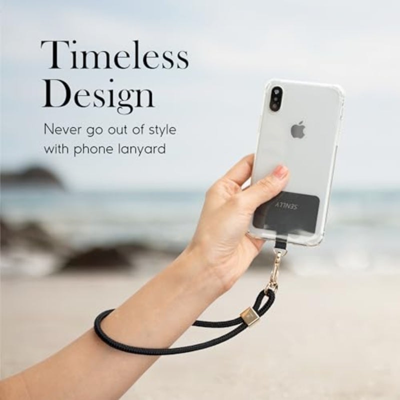 Phone Wristlet Lanyard with Ultra Thin Patch, Original Minimalist Design Wrist Strap Compatible All Smartphone - Image 2
