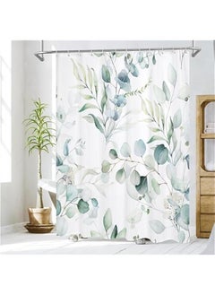 HOOKOR Durku Modern Ombre Fabric Cloth Shower Curtains for Luxury Bathroom Decor, Abstract Chic Summer Watercolor Shower Curtain,180 * 180cm,Hooks Included (Style3)  - Image 2