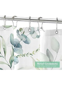 HOOKOR Durku Modern Ombre Fabric Cloth Shower Curtains for Luxury Bathroom Decor, Abstract Chic Summer Watercolor Shower Curtain,180 * 180cm,Hooks Included (Style3)  - Image 3